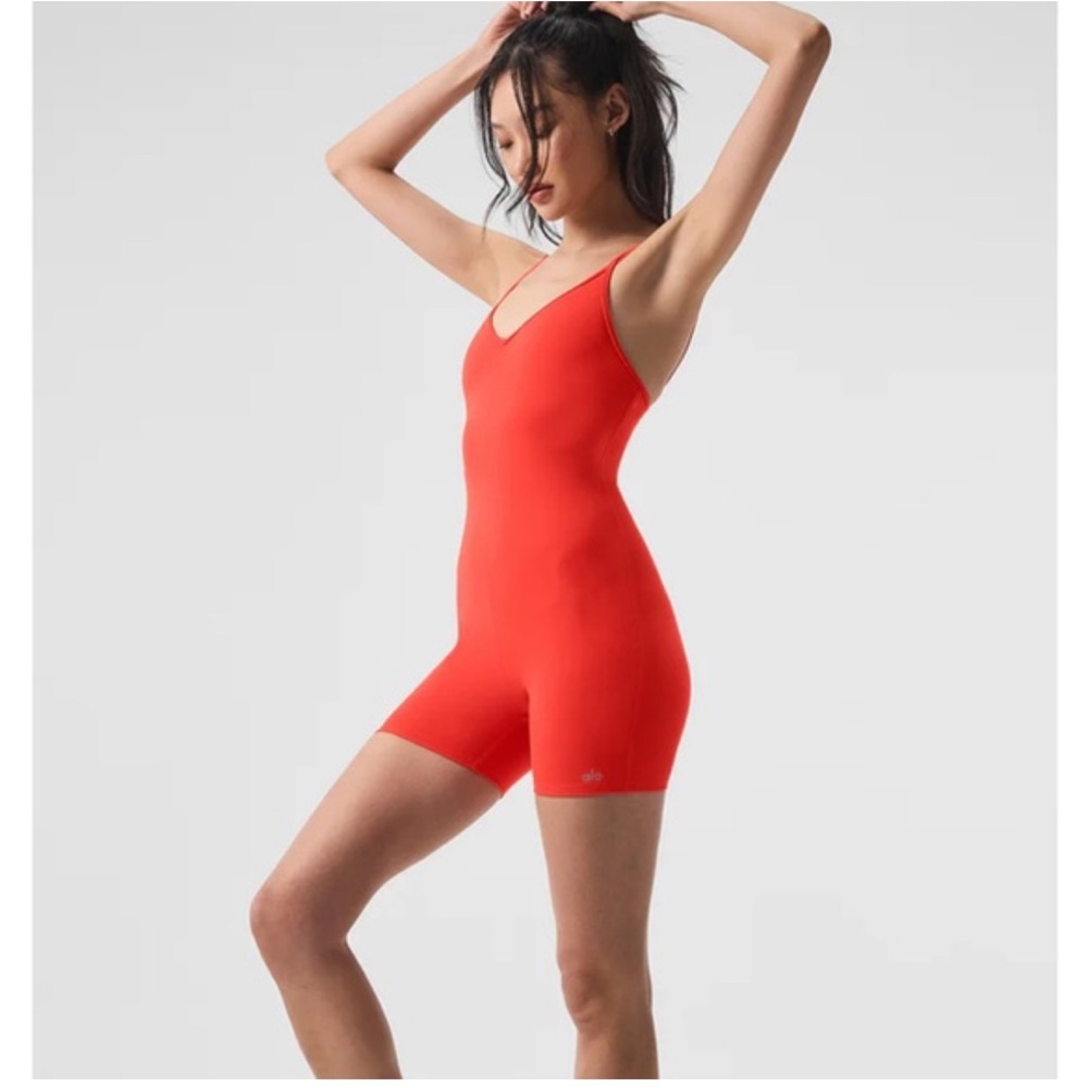 ALO Yoga Bold Red one piece